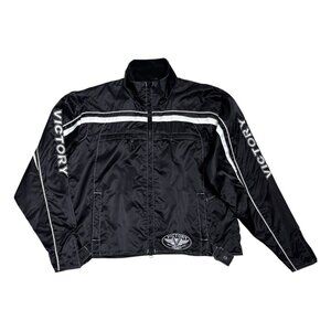 VICTORY MOTORCYCLES Waterproof Windbreaker Rain Biker Jacket Womens 2XL